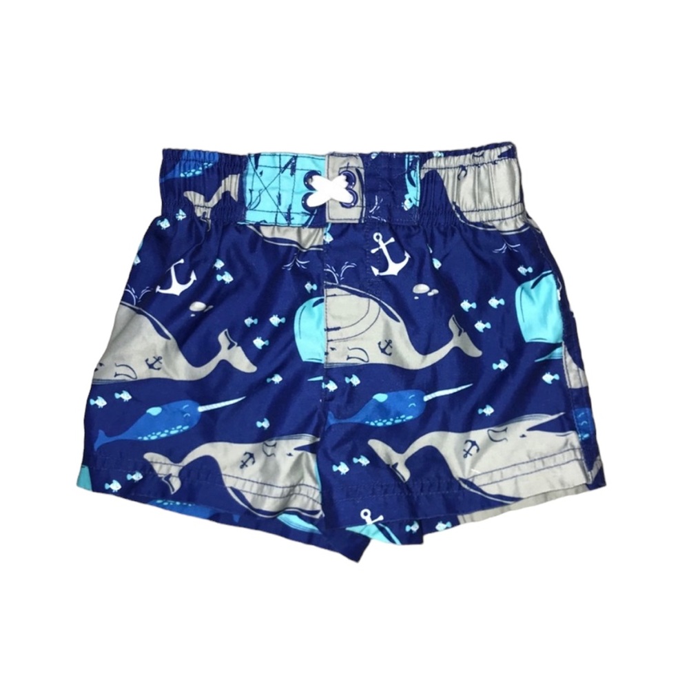 Boys Swim Trunks Whales 9 Months